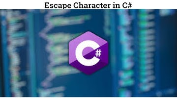 16 escape character in c#