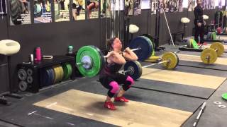 Danielle Clean + Front Squat + Jerk 84 kg (185 lbs) at 53 kg Bodyweight
