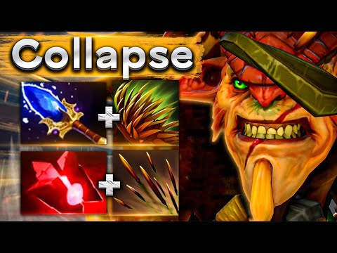 Видео: Коллапс на Бристлбеке с Аганимом на 11 минуте! - Collapse Bristleback 7.35 DOTA 2