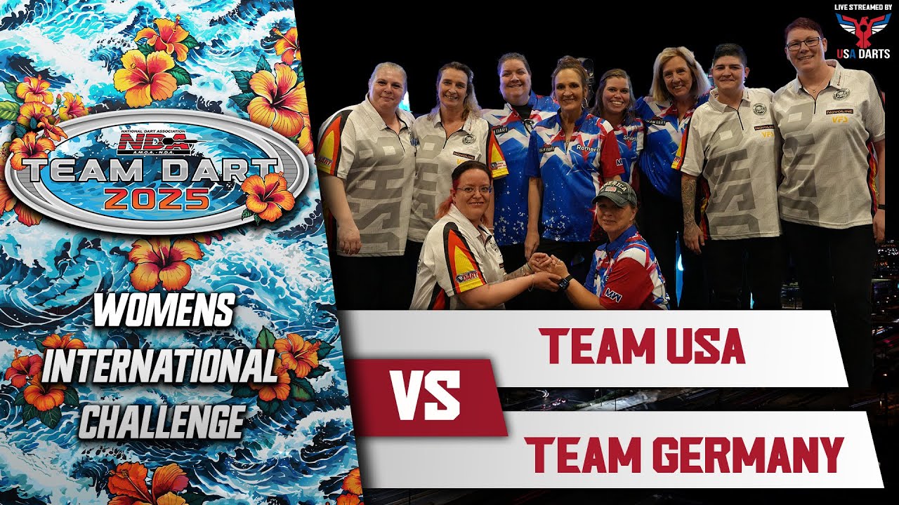 Сборная США против сборной Германии | Финал женского международного соревнования | NDA Team Dart ...