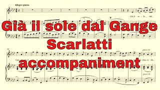 Già Il Sole Dal Gange - Scarlatti - Accompaniment In Ab Major