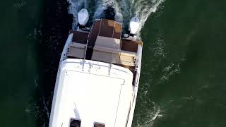 Hampton Boat Charters Aquila 36 In Action Around Shelter Island