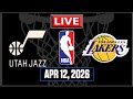 NBA Live! LAKERS vs JAZZ| Los Angeles vs Utah | APR 12 2026 | NBA 2K26