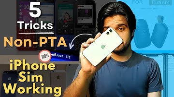 Non PTA iPhone sim working Trick ft. Scom sim⚡️Non PTA iPhone ma sim kaise chalaye?