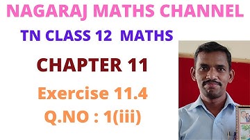 Exercise:11.4|| Q.NO:1(iii)|| TN CLASS 12 MATHS||CHAPTER 11