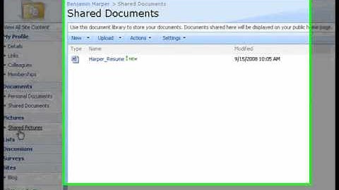SharePoint Shepherd 2007 - Check Out A MySite Document