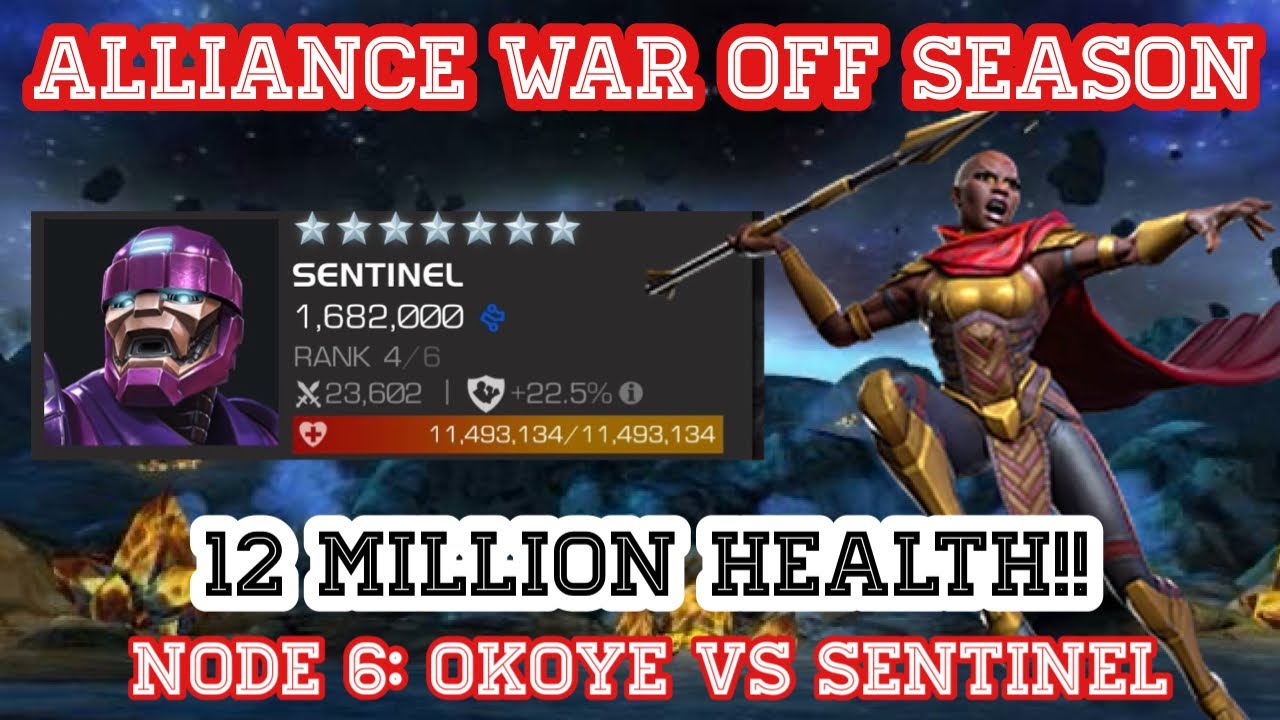 Okoye embarrasses the Biggest Sentinel you’ll ever see! Alliance War Off Season 62.5.6 | MCOC