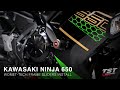 How to install Womet-Tech Frame Sliders on a 2017+ Kawasaki Ninja 650 / Z650 by TST Industries