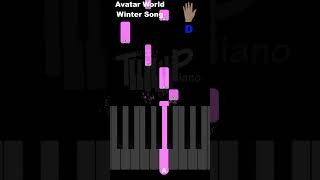 How to easily play piano Winter Theme song by Avatar World #easypiano #pianotutorial