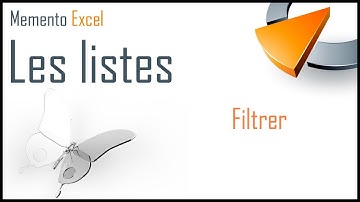 Filtrer une liste dans Excel - Formation Excel Marseille