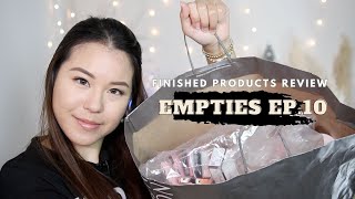 Empties EP10, Finished Products Mini Review | Alison Ha