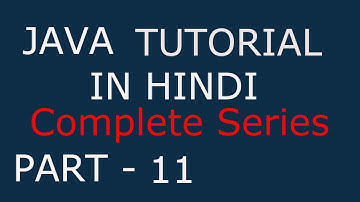 JAVA tutorial for beginners in hindi Part 11 - Switch Statement with example