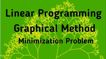 Linear Programming/Graphical Method/Minimization Problem (Part 3)
