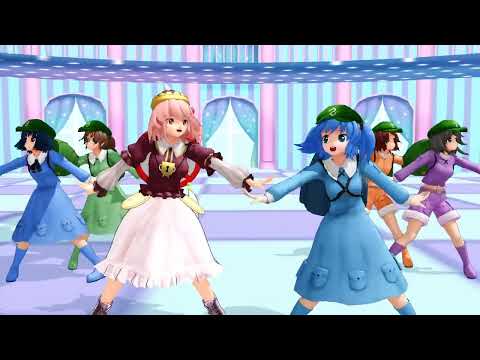 【河城姉妹で】にとりとみとりとモブ河童隊で願わくばハッピーエンドを【東方MMD】