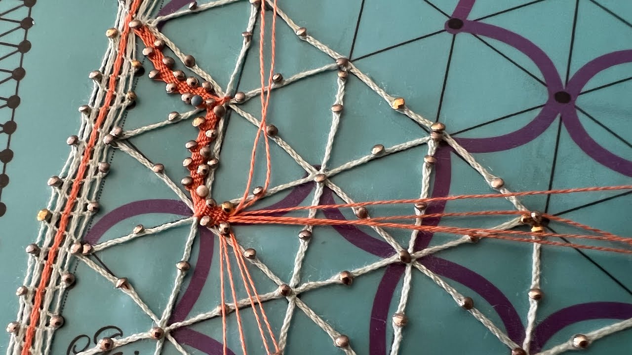 Cinta Interior Flores - Cartera de mano de encaje de bolillos Raquel M Adsuar Bolillotuber