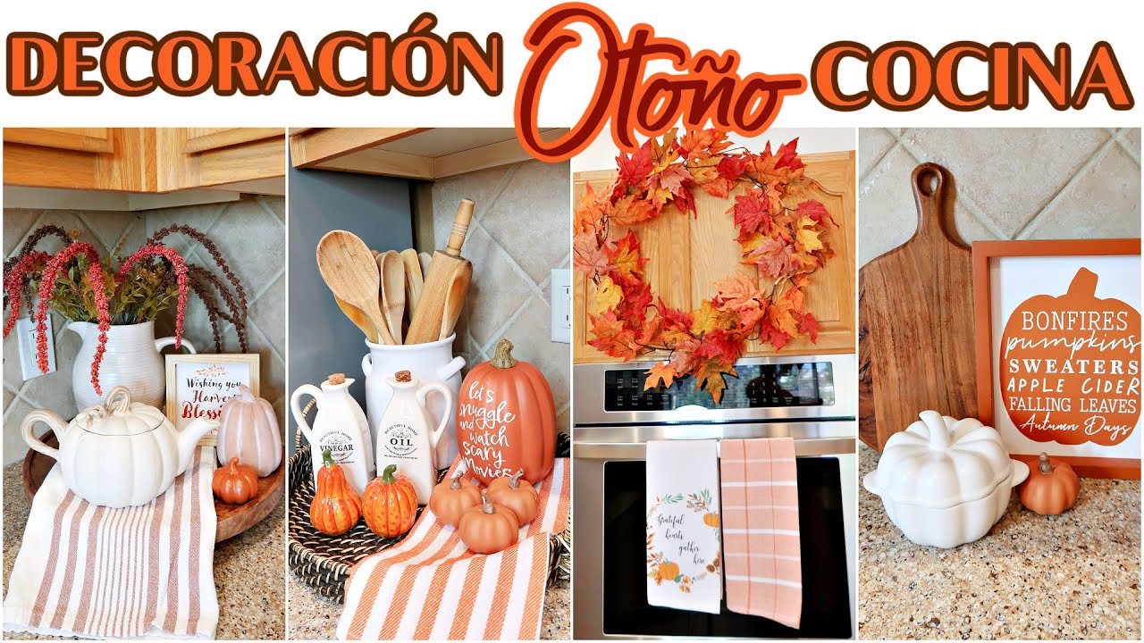 🍁OTOÑO DECORACIÓN DE MI COCINA 🍂 IDEAS PARA DECORAR COCINA OTOÑO 2023|| FALL KITCHEN DECOR