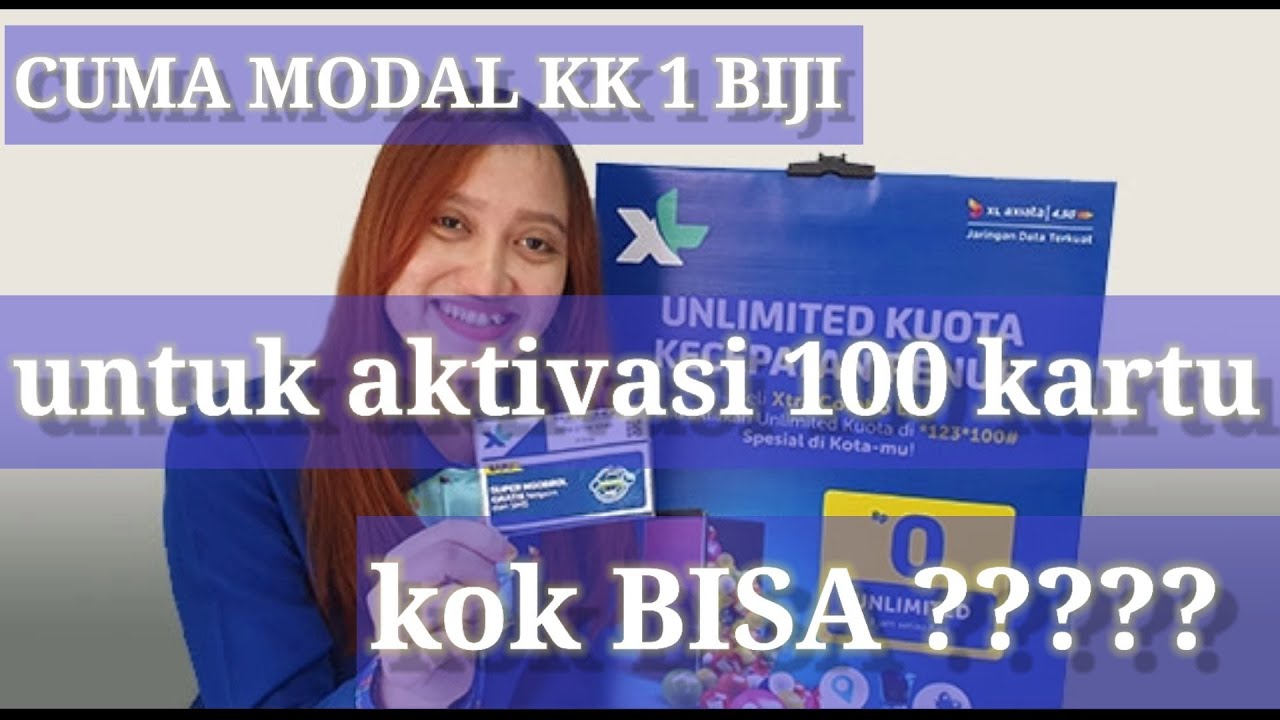 Registrasi kartu perdana xl, 1 No NIK untuk 100 Nomer Perdana YouTube