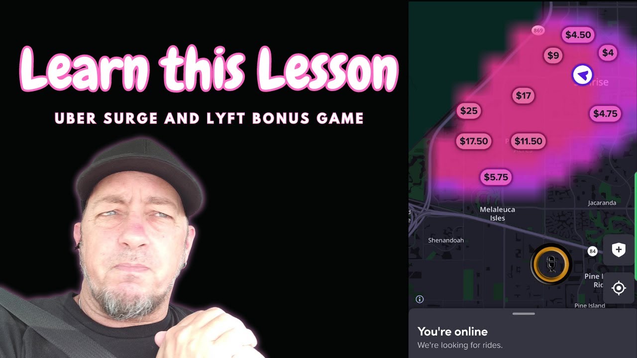 Drivers Learn this Lesson | Uber Surge and Lyft Bonus - YouTube