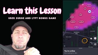 Drivers Learn this Lesson | Uber Surge and Lyft Bonus by Vinny Kuzz 918 views 9 months ago 3 minutes, 24 seconds