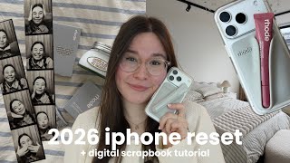 how to make your iphone aesthetic for 2026 *scrapbook wallpaper & setting up widgets*