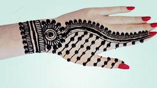 Simple mehndi design for back hanসহজ মেহেদী ডিজাইন হা