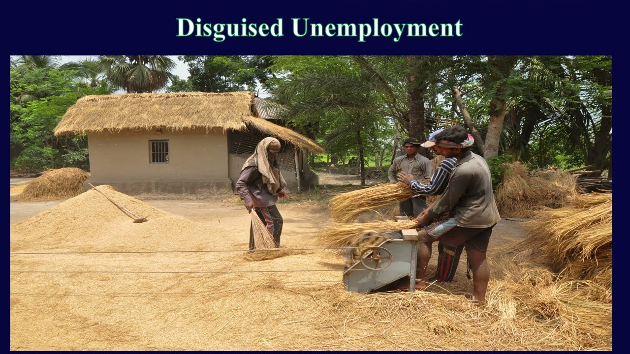 Disguised unemployment | Economics | Sectors Of The Indian Economy | 10th (2022-23)