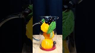 🍊🫐 𝐎𝐫𝐚𝐧𝐠𝐞 𝐁𝐥𝐮𝐞𝐛𝐞𝐫𝐫𝐲 𝐌𝐢𝐧𝐭 𝐒𝐮𝐦𝐦𝐞𝐫 𝐃𝐫𝐢𝐧𝐤  #cocktail #recipe