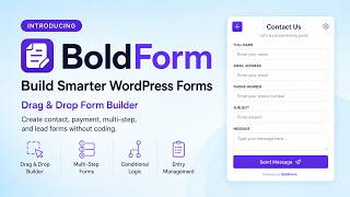 Introducing BoldForm – WordPress Drag & Drop Form Builder