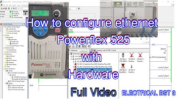 How to configure IP or Check Error drive motor PF 525 on program //ELECTRICAL BST 3//