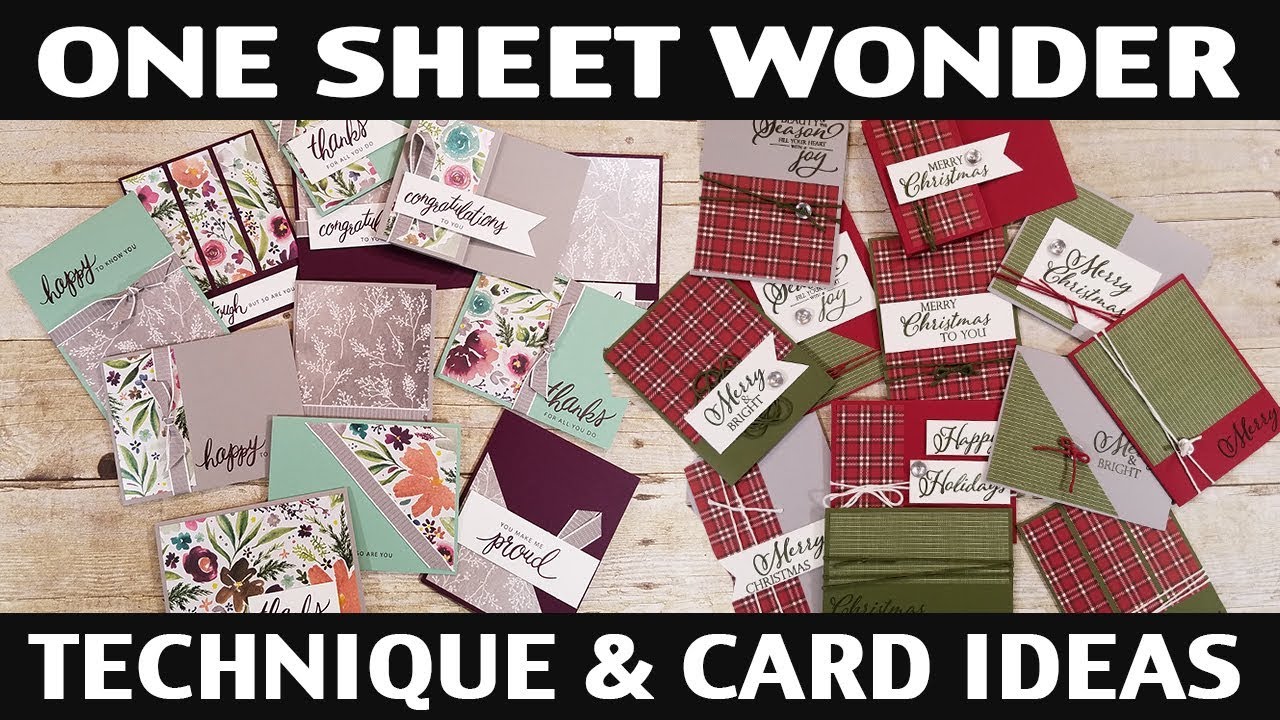 Stamping Jill - One Sheet Wonder Technique & Card Ideas