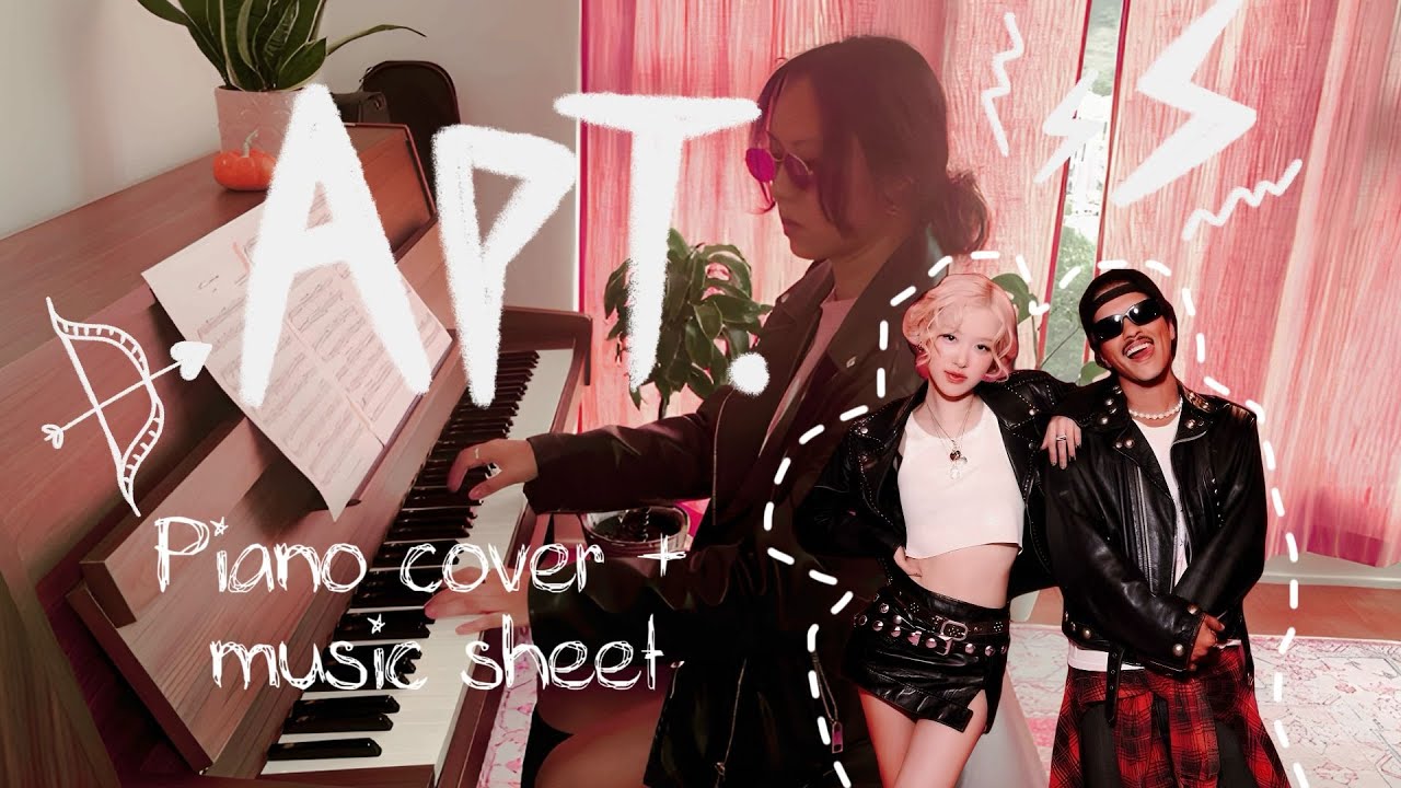 APT. 2 mins piano cover with music sheet by Sukie Sing