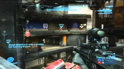 Halo Reach Gameplay: MLG CTF 4v4 Countdown Highlight w/ Live Voices