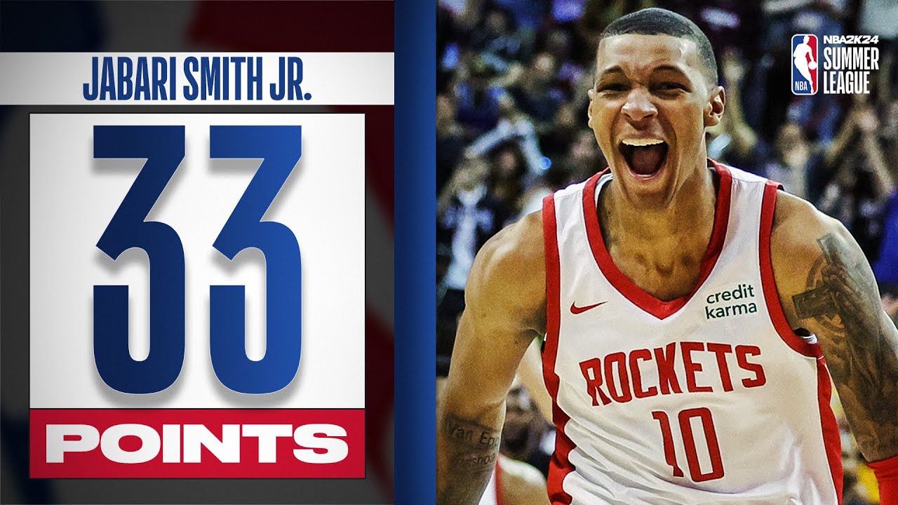 Jabari Smith Jr. GOES OFF! Hits Game-Winning Shot In Summer League