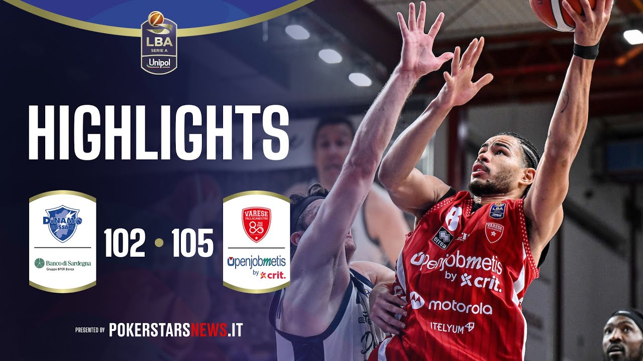 Banco di Sardegna Sassari - Openjobmetis Varese | PokerstarsNews Highlights Serie A Unipol 2025/2026