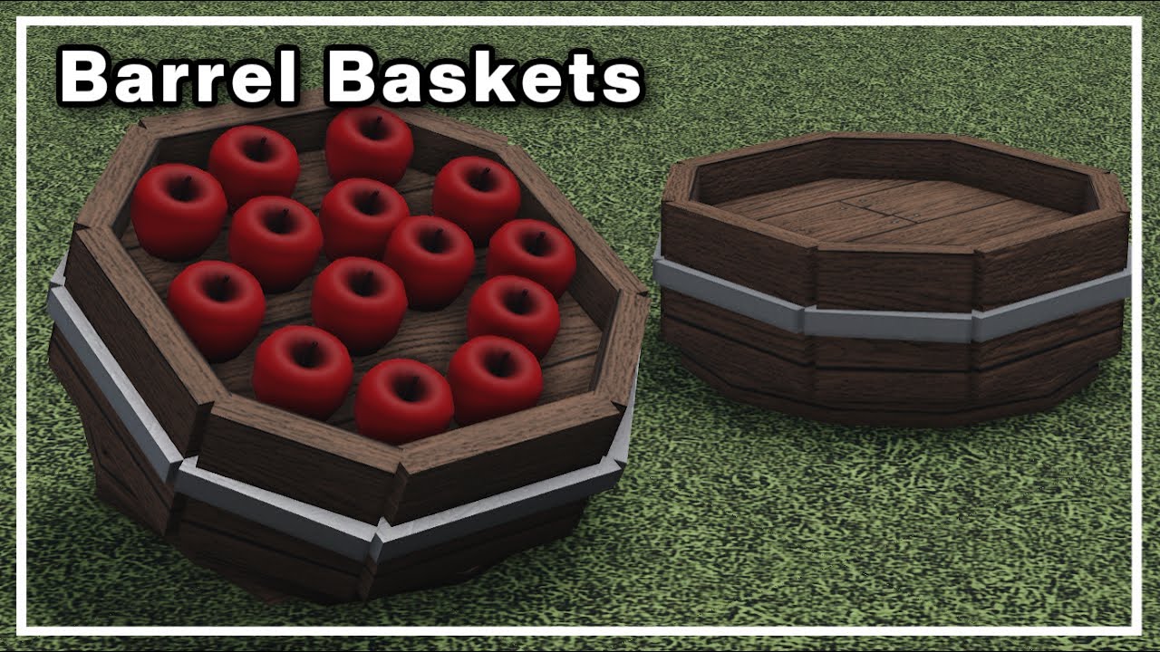 DISPLAY BARREL BASKETS that HOLD ITEMS in Bloxburg BUILD HACK YouTube