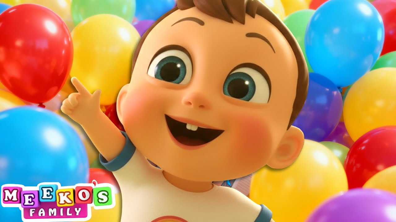 Johny Johny Yes Papa (Colorful Balloon Song) | More Nursery Rhymes For Kids | Meeko's Family