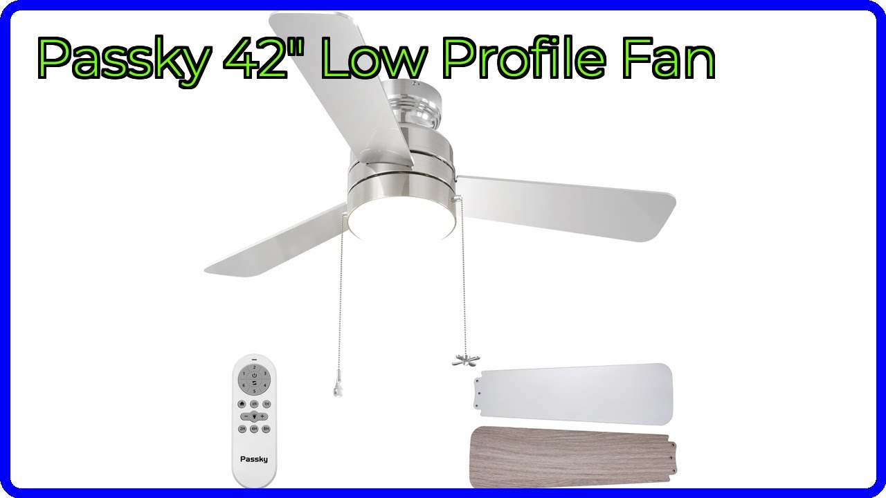 REVIEW: Passky 42" Low Profile Fan. ESSENTIAL details.