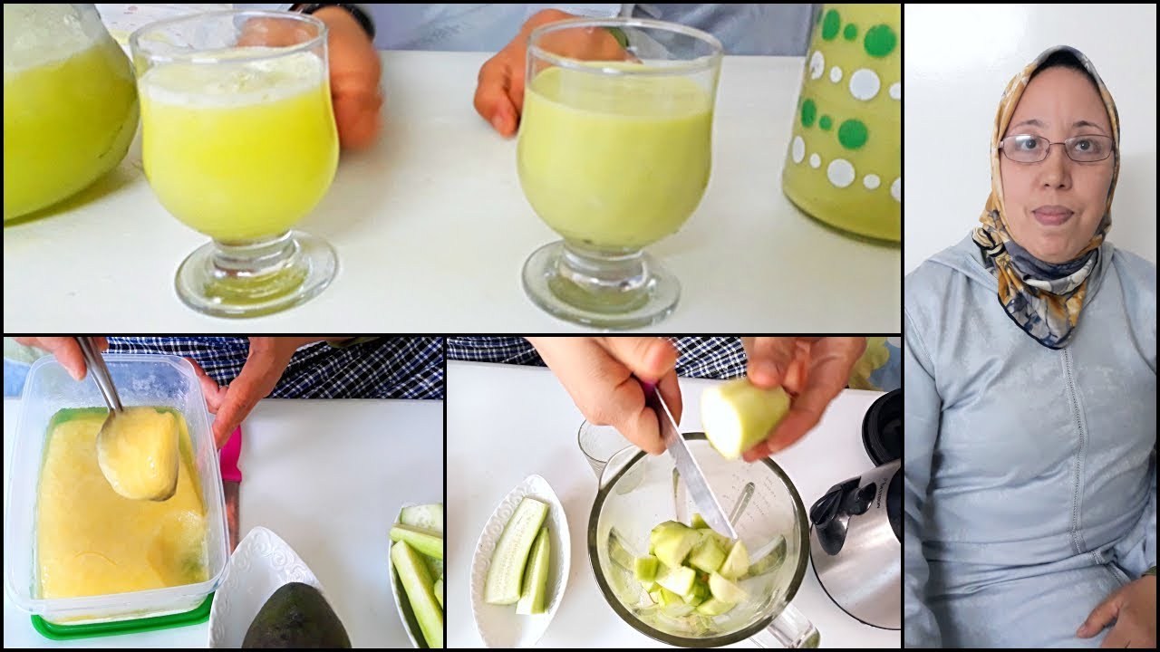 🍹عصير الخيار🥒و عصير الأفوكا🥑بقاعدة مركز الحامض🍋من يد لطيفة🌙رمضان