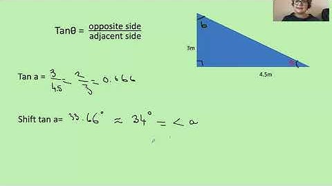 Tangent ratio, finding angles