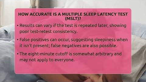 How Accurate Is A Multiple Sleep Latency Test (MSLT)? - Sleep Apnea Support Network