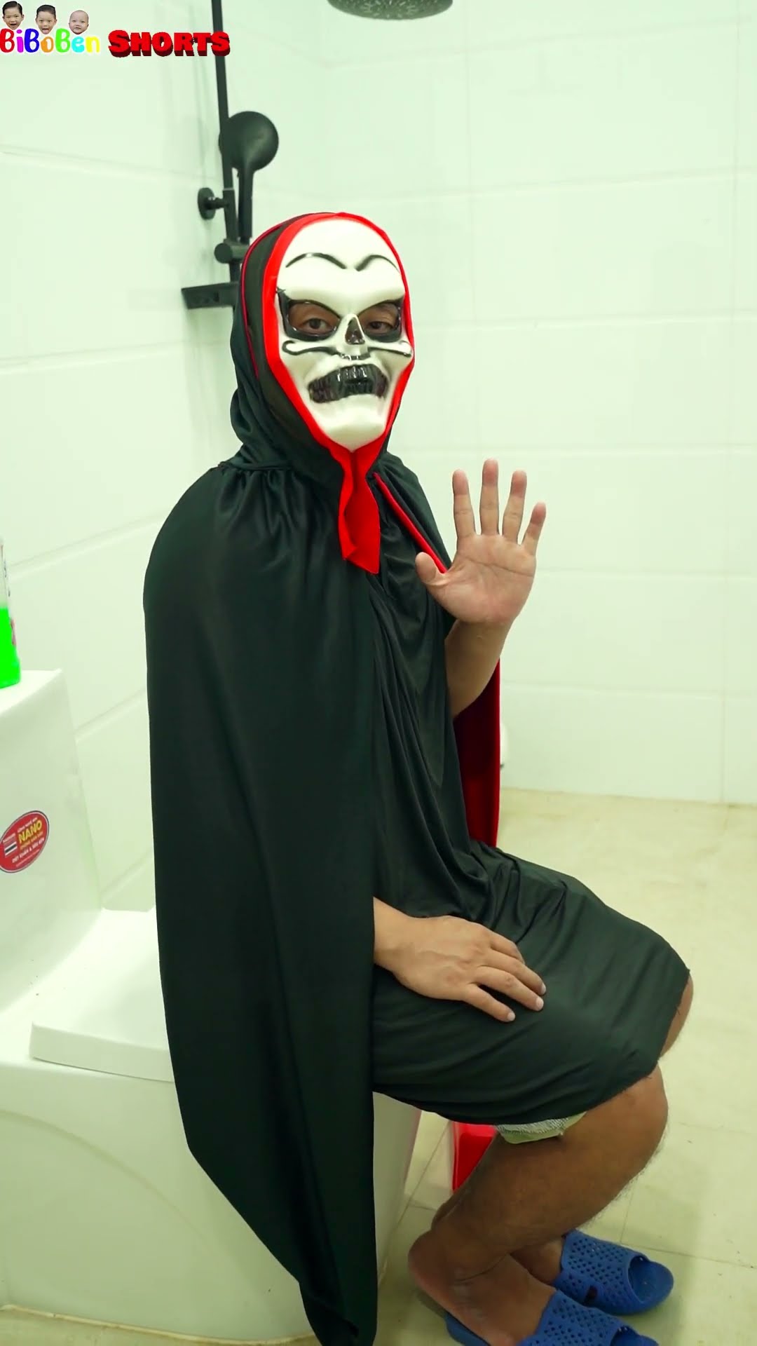 Hello ? #funny #biboben #comedy #ghost #bhoot #fun #shorts