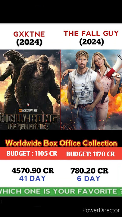Godzilla x Kong: The New Empire 🆚 The Fall Guy Movie Comparison | #shaitaan #aranmanai4 #thefallguy