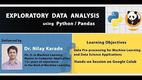 Exploratory Data Analysis using Python/Pandas | EEES UoP