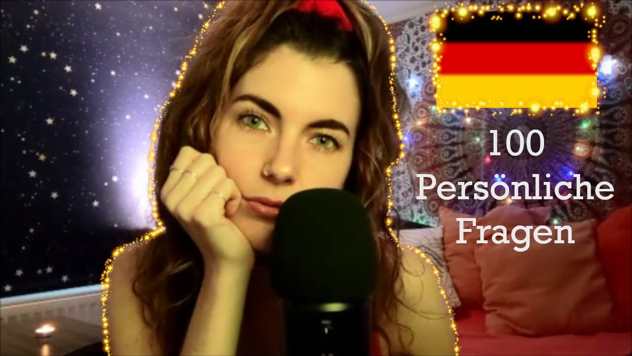 🇩🇪 ASMR Deutsch: 100 Persönliche Fragen mit Tippen 🇩🇪