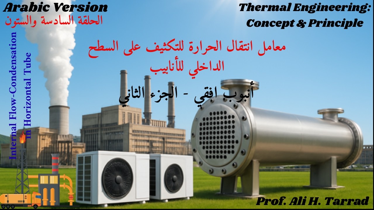 Condensa... تخمين معامل انتقال الحرارة للتكثيف على السطح الداخلي للأنابيب: أنبوب افقي - الجزء الثاني