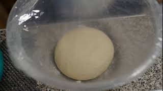 Pizza dough rising