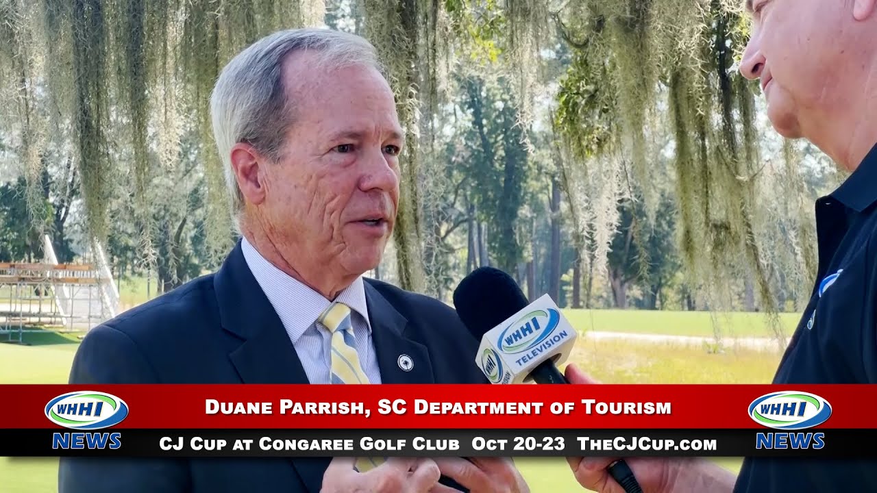 WHHI NEWS Duane Parrish CJ Cup PGA Golf Tournament at Congaree On Location Oct 2022 WHHITV