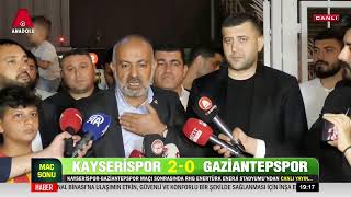 Kayserispor 2 - 0 Gaziantepspor Anadolu Net Tv