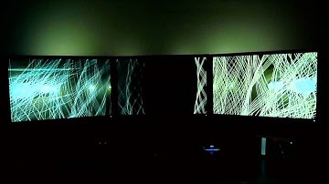 Winamp Visualiser with amBX and Eyefinity