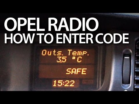 How to unlock Opel radio (SAFE Philips CCR 600)